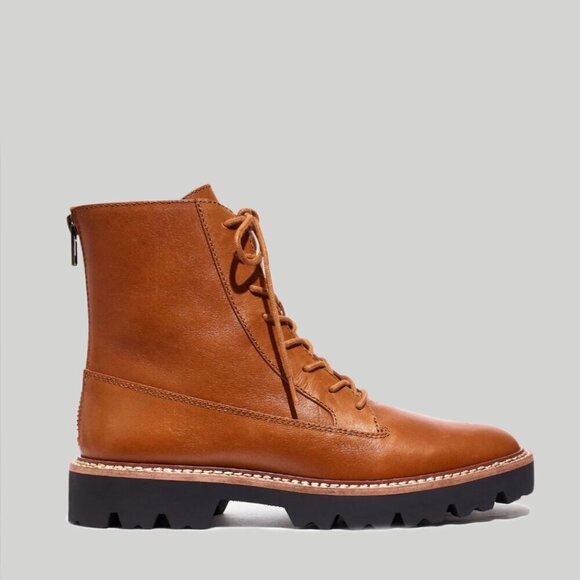 New! Madewell‎ The Citywalk Lugsole Lace-Up Boot - Picture 1 of 9